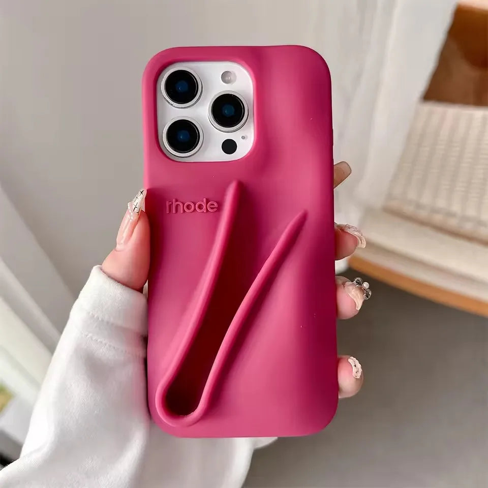 Autumn Ribbon Toast Raspberry Espresso Vanilla Lip Gloss Case For iPhone 16E 16 12 13 14 15 11 Pro Max Plus Phone Cover