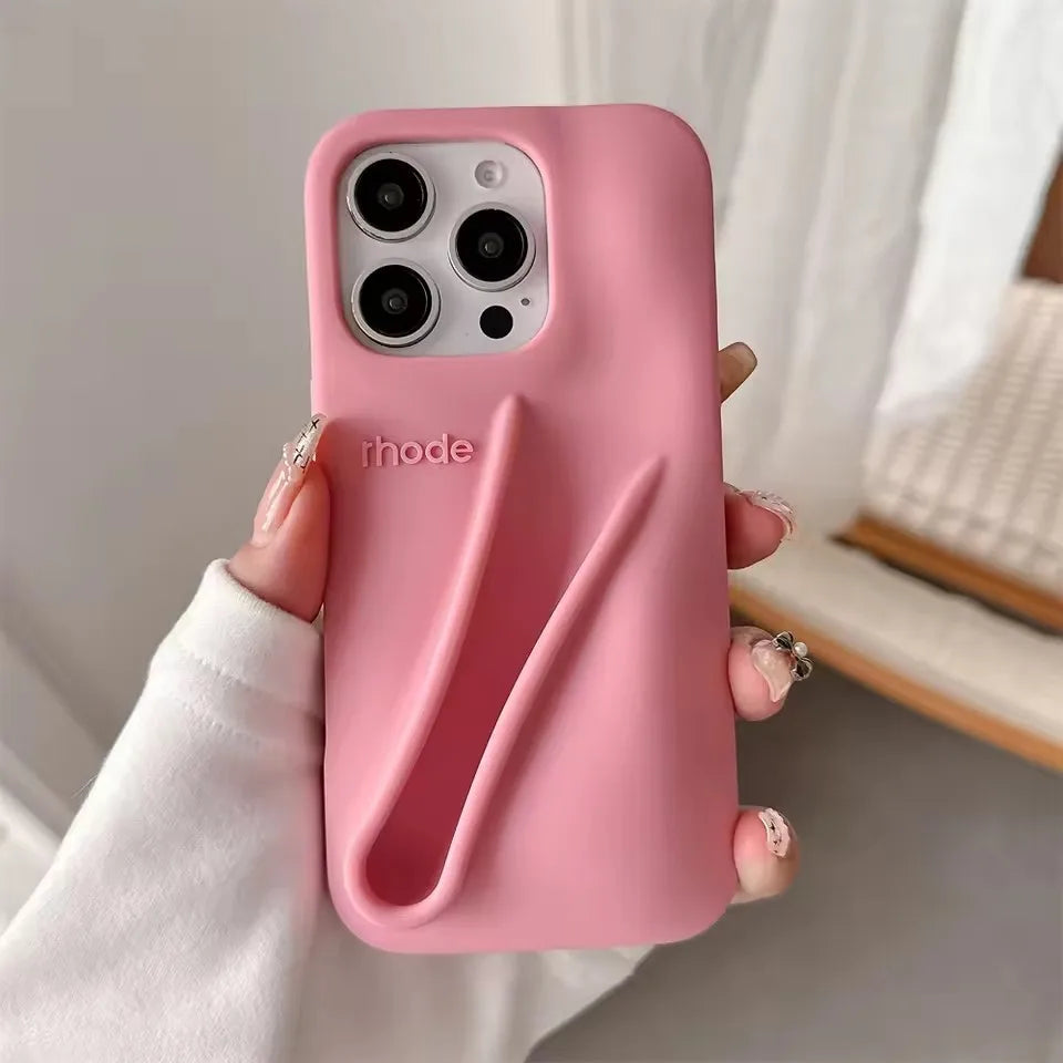 Autumn Ribbon Toast Raspberry Espresso Vanilla Lip Gloss Case For iPhone 16E 16 12 13 14 15 11 Pro Max Plus Phone Cover