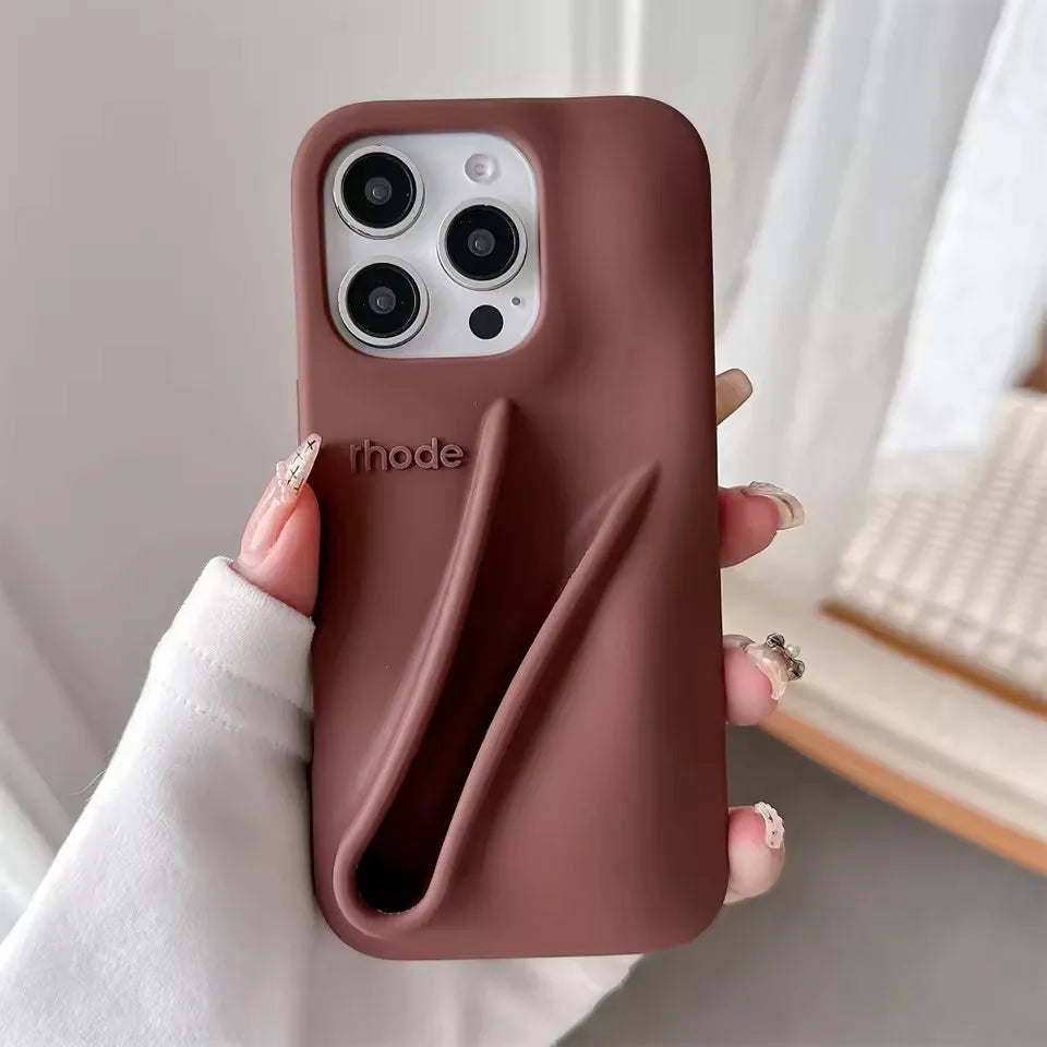 Autumn Ribbon Toast Raspberry Espresso Vanilla Lip Gloss Case For iPhone 16E 16 12 13 14 15 11 Pro Max Plus Phone Cover