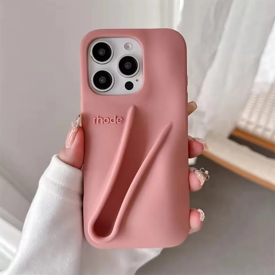 Autumn Ribbon Toast Raspberry Espresso Vanilla Lip Gloss Case For iPhone 16E 16 12 13 14 15 11 Pro Max Plus Phone Cover